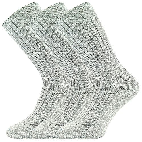 BOMA JIZERA / Zimní bavlněné ponožky, žebrované