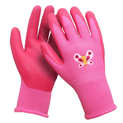DYKENO KIDS 003-K15 / Dětské povrstvené rukavice - růžová 5
