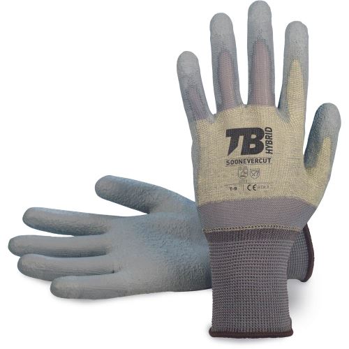 TB 500NEVERCUT / Bezešvé nylonové rukavice s paraaramidem