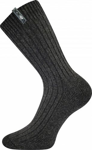 VoXX Aljaška / Vlněné silné zimní pletené ponožky
