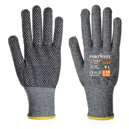 PORTWEST SABRE-DOT A640 / Protipořezové úpletové rukavice, úroveň D