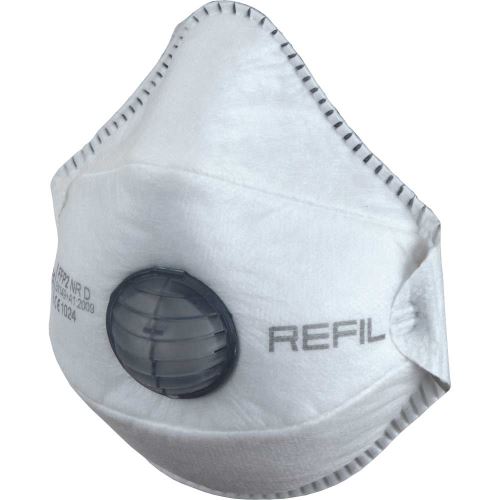 REFIL 1031 / Tvarovaný respirátor FFP2 s ventilkem (10 kusů/balení)