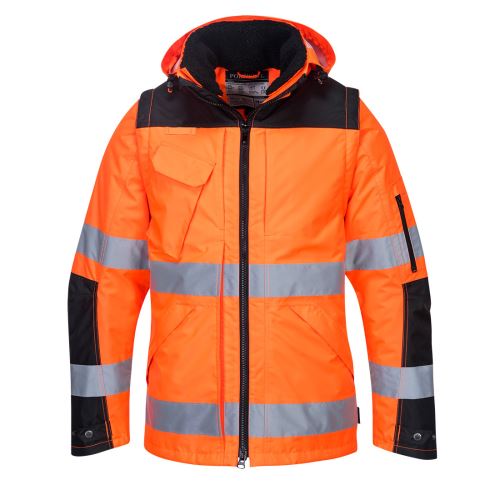 PORTWEST HI-VIS 3v1 C469 / Zateplená reflexní bunda