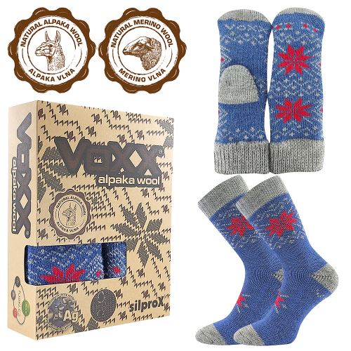 VoXX ALTA SET / Sada vlněných ponožek a pletených palčáků