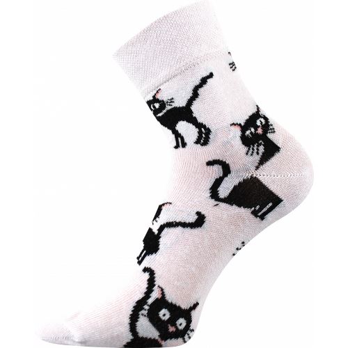 BOMA XANTIPA 32 / Dámské bavlněné ponožky s kočkou