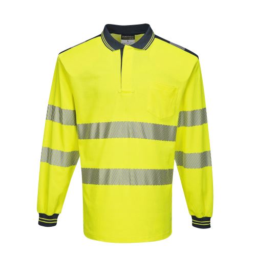 PORTWEST HI-VIS PW3 T184 / Reflexní polokošile, dl. rukáv