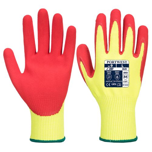 PORTWEST VIS-TEX HR CUT A626 / Protipořezové nitrilové rukavice, úroveň D