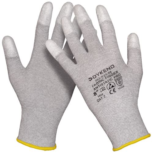DYKENO FABRIC FINGER ANTISTATIC PRO 003-K23 / Povrstvené antistatické rukavice