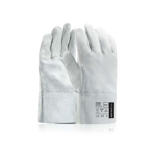 ARDON SIMON / Celokožené rukavice - šedá 10,5