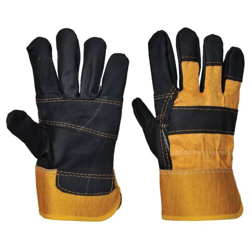 PORTWEST FURNITURE HIDE A200 / Kombinované rukavice - žlutá XL