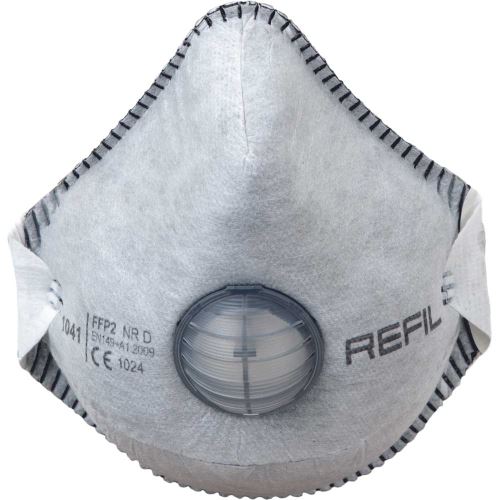 REFIL 1041 / Tvarovaný respirátor FFP2 s ventilkem (10 kusů/balení)