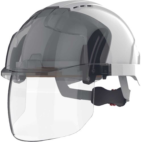 JSP EVO VISTA Shield M/Peak WR / Ochranná přilba s integrovanou ochranou očí a obličeje