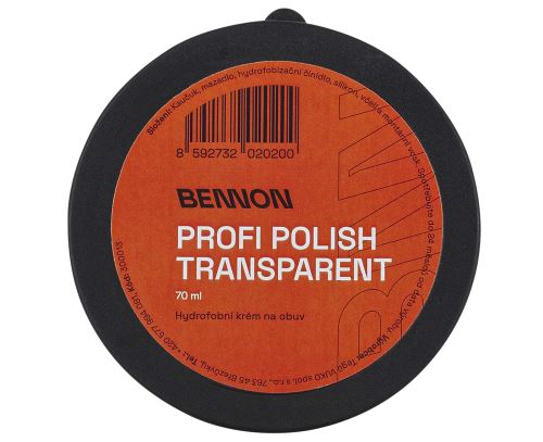 BENNON PROFI POLISH TRANSPARENT 70 ML / Krémový transparentní  ošetřující prostředek na obuv 70 ml