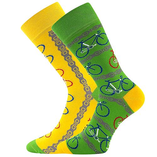 LONKA DOBLE / Veselé ponožky z česané bavlny