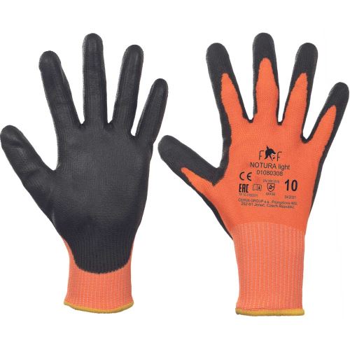FF NOTURA LIGHT / Máčené protipořezové rukavice, úroveň E