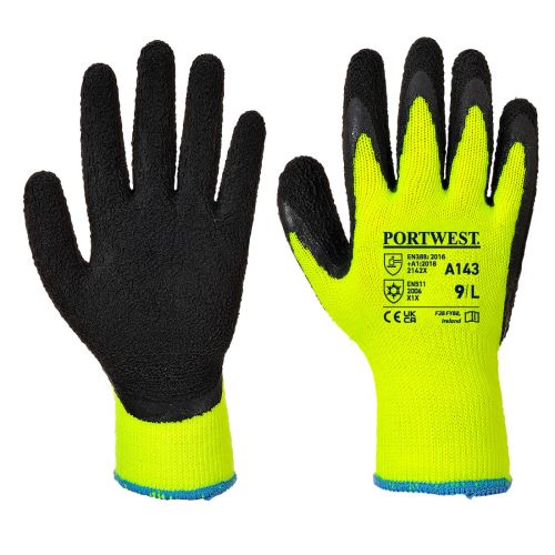 PORTWEST THERMAL SOFT GRIP A143 / Zimní rukavice máčené v latexové pěně