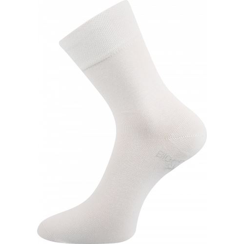LONKA BIOBAN / Jednobarevné slabé ponožky z biobavlny