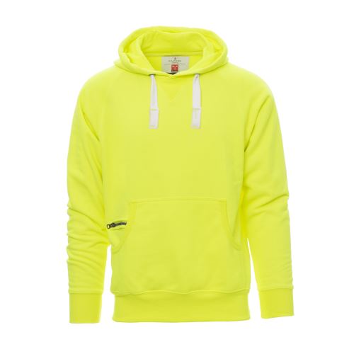 PAYPER ATLANTA+ FLUO 000019-P079 / Pánská fleece mikina s kapucí