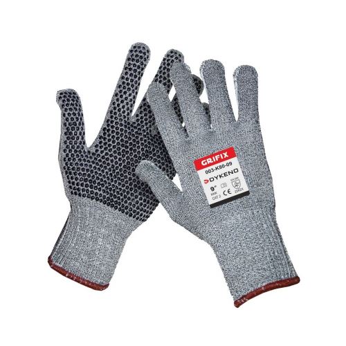 DYKENO GRIFIX 003-K80 / Protipořezové rukavice s PVC terčíky