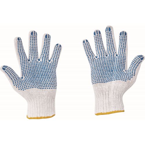 F&F PLOVER LIGHT HS-04-011 / Povrstvené rukavice s PVC terčíky
