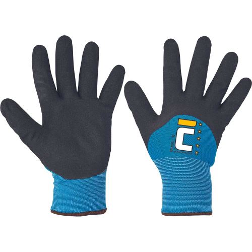 CERVA MILVUS / Zateplené nylonové povrstvené rukavice