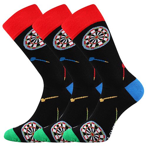 LONKA WOODOO / Klasické obrázkové ponožky, šipky