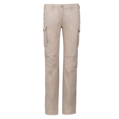 KARIBAN VINTAGE K746 / Dámské letní kapsáčové kalhoty do pasu