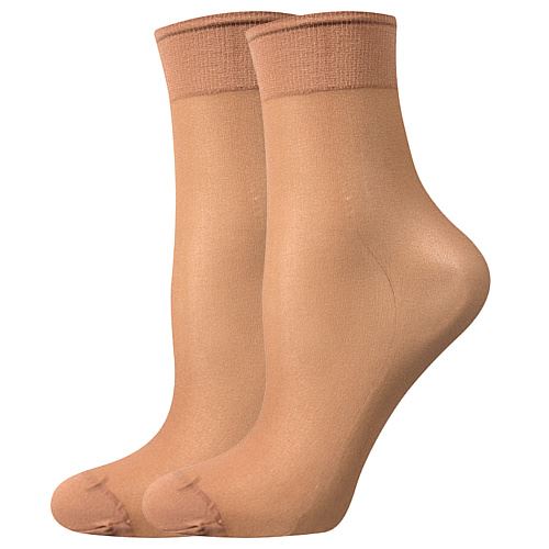 LADYB NYLON SOCKS 20 DEN / Dámské silonkové ponožky, nestahující lem, 5 párů v balení