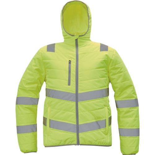 CERVA MONTROSE HV / Zateplená zimní bunda s reflexními pruhy a kapucí