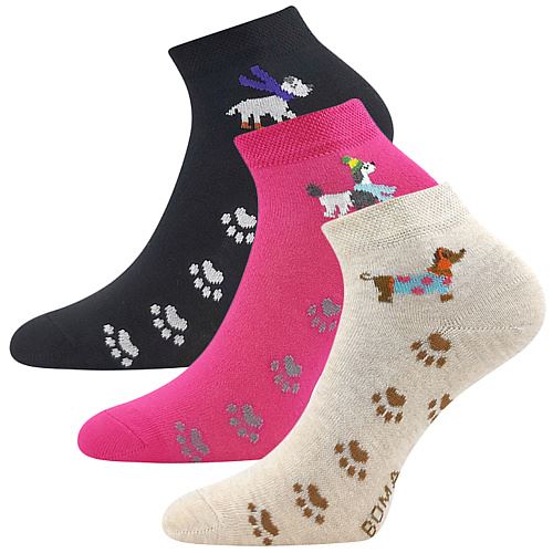 BOMA PIKI / Dámské bavlněné ponožky se zvířátky