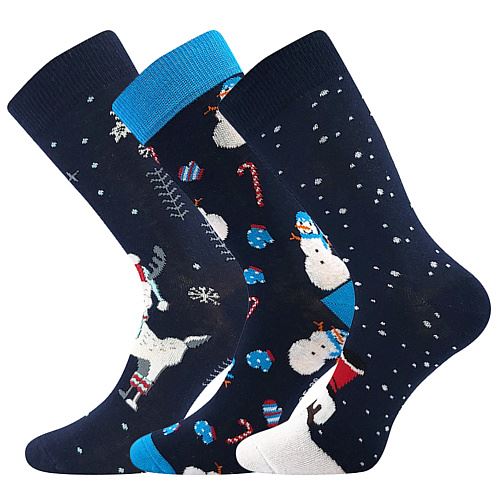 BOMA VÁNOCE / Ponožky bavlněné s vánočním motivem