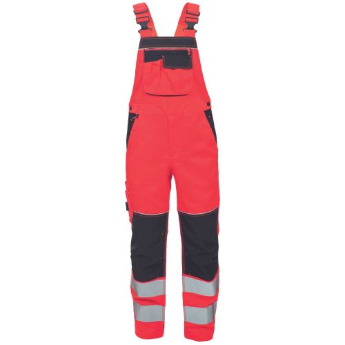 CERVA KNOXFIELD HVPS FL / HI-VIS kalhoty s laclem, tištěné reflexní pruhy