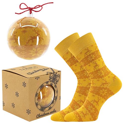 LONKA ELFI / Vánoční ponožky s norským vzorem