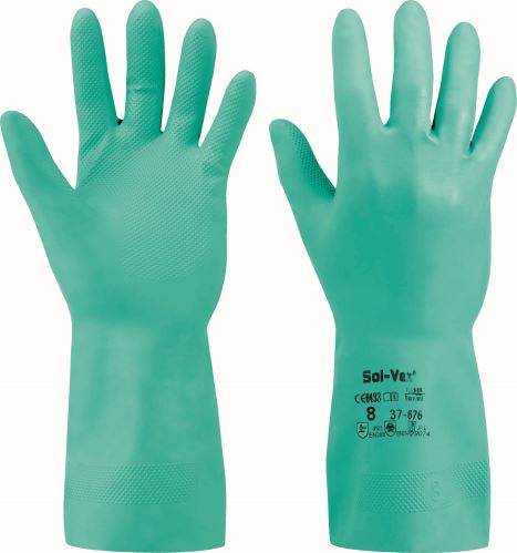 ANSELL SOL-VEX 37-676 / Nitrilové antistatické rukavice