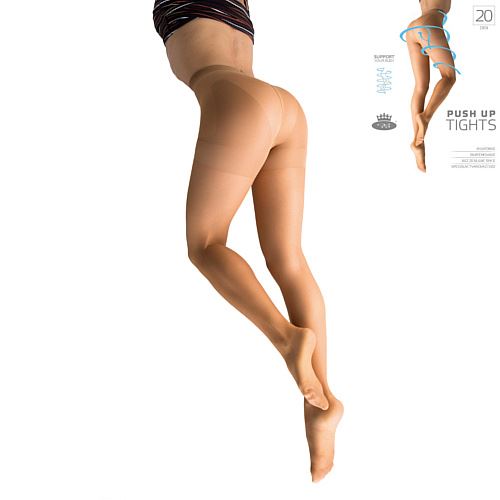 LADYB PUSH UP TIGHTS 20 DEN / Dámské punčocháčové kalhoty, formující postavu (silonky)
