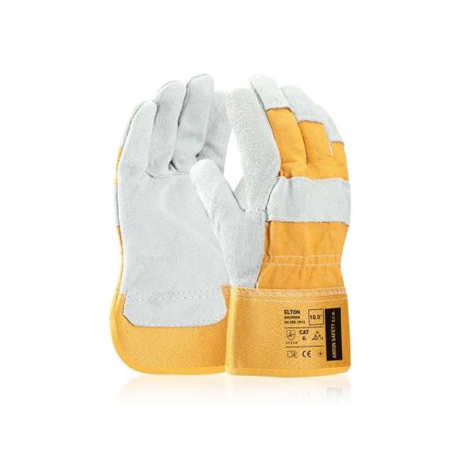 ARDON ELTON / Kombinované rukavice, s prodejní etiketou - žlutá 10,5