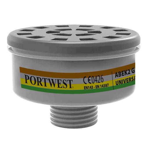 PORTWEST UNIVERSAL TREAD P926 / Plynový filtr ABEK2, 4 ks