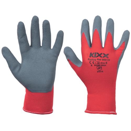 KIXX ROCKING RED / Povrstvené rukavice