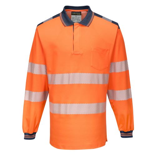 PORTWEST HI-VIS PW3 T184 / Reflexní polokošile, dl. rukáv