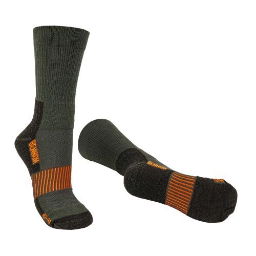 BENNON MERINO TREK SOCK GREEN / Sportovní ponožky z MERINO vlny