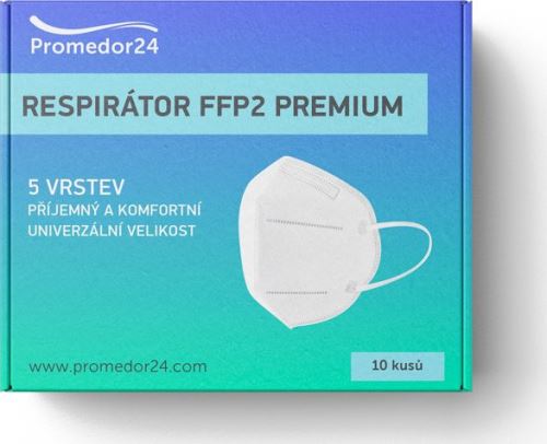 PROMEDOR PREMIUM PRM2403 / Skládaný 5 vrstvý respirátor Promedor KN95 / FFP2