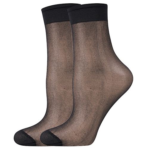 LADYB NYLON SOCKS 20 DEN / Dámské silonkové ponožky, nestahující lem, 5 párů v balení