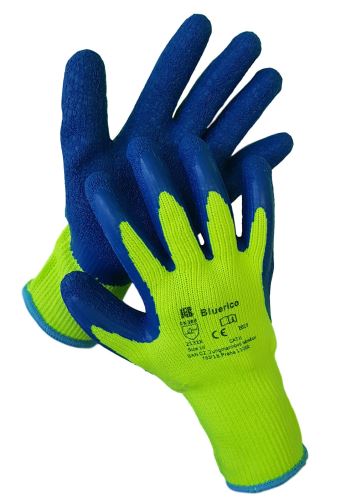 BAN BLUERICO 03106 / Zimní pletené rukavice s vrstvou latexu