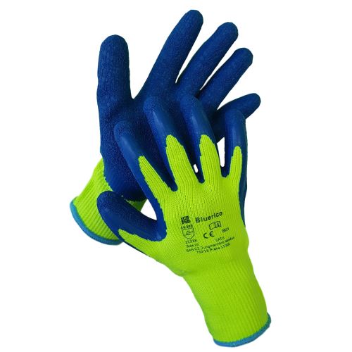 BAN BLUERICO 03106 / Zimní pletené rukavice s vrstvou latexu