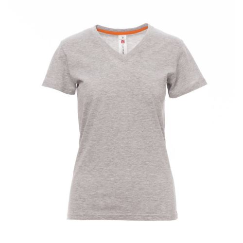 PAYPER V-NECK LADY MELANGE 000952-0252 / Dámské tričko s krátkým rukávem, s výstřihem do V