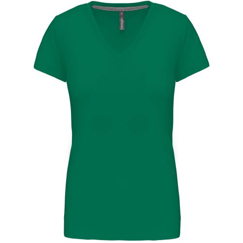 KARIBAN VINTAGE V-NECK K381 / Dámské tričko s krátkým rukávem