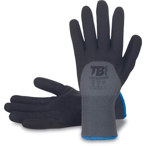 TB 750 COLDGRIP / Máčené rukavice z voděodpudivého nylonu, máčeno v PVC