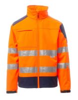 PAYPER SCREEN FLUO 001450-0053 / Reflexní softshellová bunda s pruhy 3M