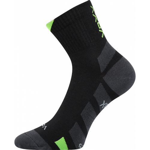 VoXX GASTL / Sportovní ponožky s elastickou bandáží - černá/zelená