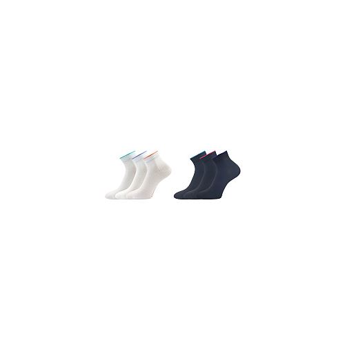 LONKA FIDES / Dámské letní ponožky, barevný lem